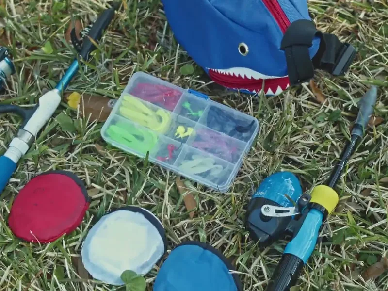 The MagBite kit laid out on grass
